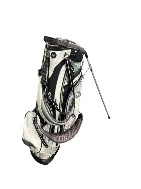 Vist Large View of Product Image Which is Used Callaway HYPERLITE 4.5 Mens Golf Stand Bag White