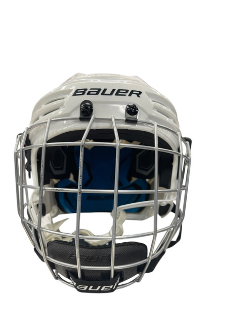 Vist Large View of Product Image Which is Used Bauer PRODIGY Helmet Cage Combo White One Size