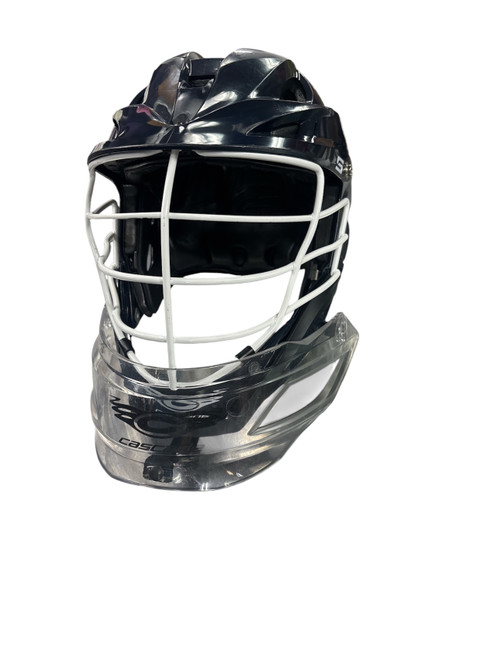 Vist Large View of Product Image Which is Used Cascade R Lacrosse Helmet Navy One Size
