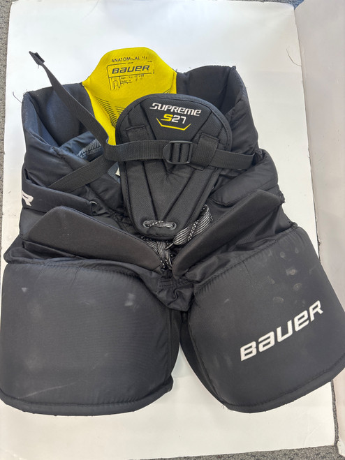 Vist Large View of Product Image Which is Used Bauer SUPREME S27 Junior Goalie Pant Black MD
