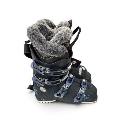 Vist Large View of Product Image Which is Used Rossignol PURE Mens DH Ski Boot Navy Blue 255 MP - M07.5 - W08.5