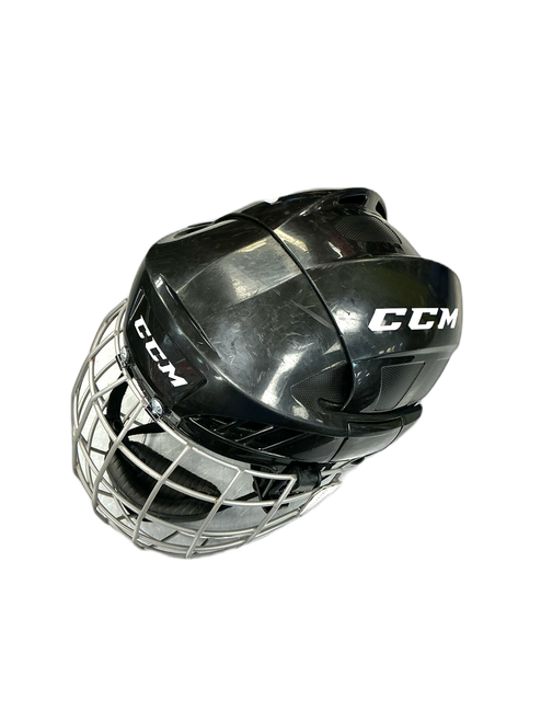 Vist Large View of Product Image Which is Used CCM FL40 Helmet Cage Combo Black MD