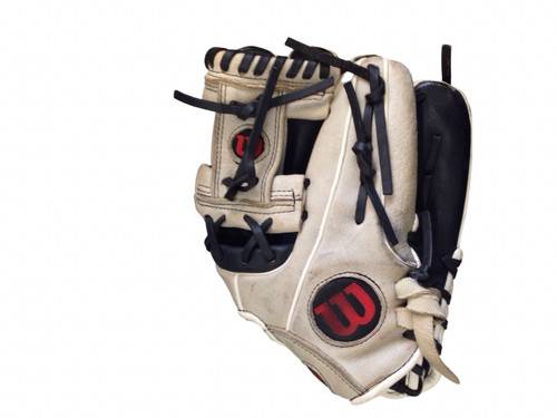 Vist Large View of Product Image Which is Used Wilson AD4RB22115 BB/SB Glove RH Throw Grey 11 1/2"