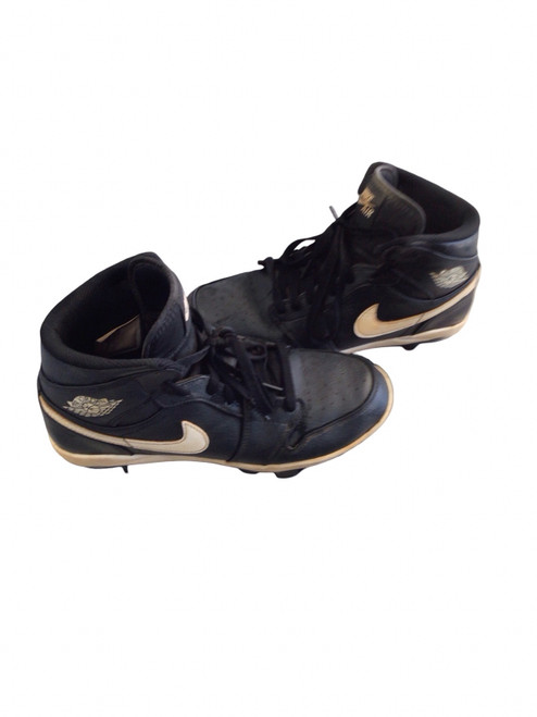 Vist Large View of Product Image Which is Used Nike AIR JORDAN BASEBALL CLEATS SIZE 8 BB/SB Cleats Black Senior 8