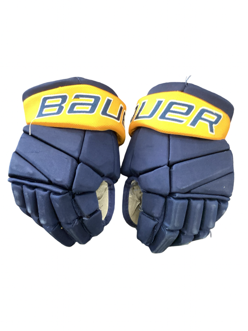Vist Large View of Product Image Which is Used Bauer TEAM VAPOR ELITE Senior Gloves Navy Blue 13"