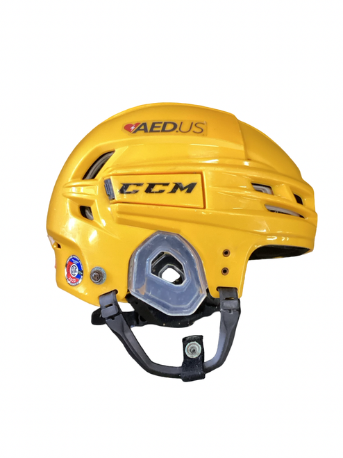 Vist Large View of Product Image Which is Used CCM TACKS 910 Hockey Helmet Only Yellow MD