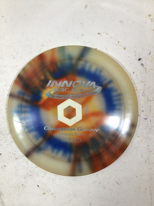 Vist Large View of Product Image Which is Used Innova CHAMPION GROOVE Disc Golf Driver White 172g