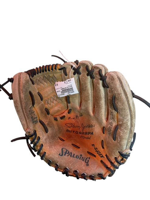 Vist Large View of Product Image Which is Used Spalding AUTOGRAPH BB/SB Glove RH Throw Brown 11"