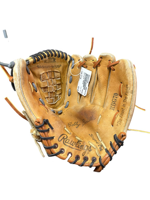 Vist Large View of Product Image Which is Used Rawlings RBG70 BB/SB Glove RH Throw Brown 11"