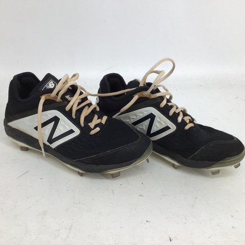 Vist Large View of Product Image Which is Used New Balance 3000V4 SR 8 METAL BB CLEATS BB/SB Cleats Black Senior 8