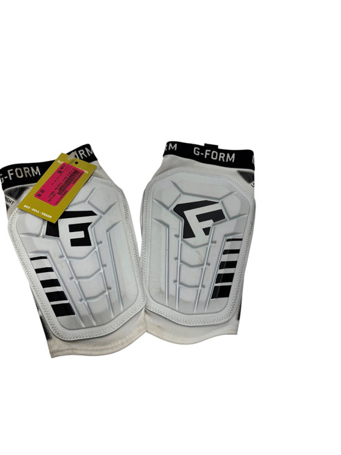 Vist Large View of Product Image Which is Used Soccer Shin Guards Adult Black And White MD