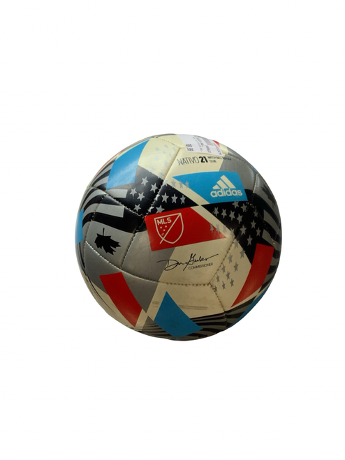 Vist Large View of Product Image Which is Used Adidas MLS SOCCER BALL All Size Soccer Ball White 3