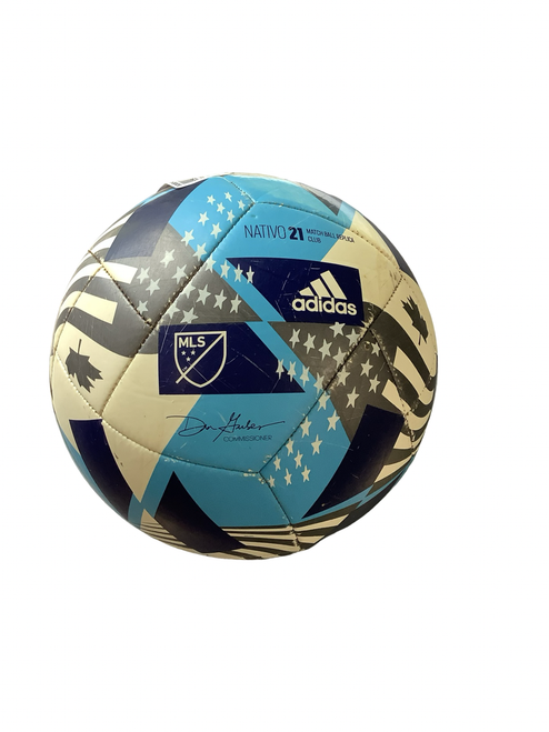 Vist Large View of Product Image Which is Used Adidas MLS SOCCER BALL All Size Soccer Ball White 4