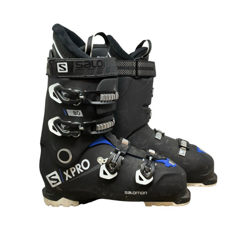 Vist Large View of Product Image Which is Used Salomon XPRO 80 Mens DH Ski Boot Black 285 MP - M10.5 - W11.5