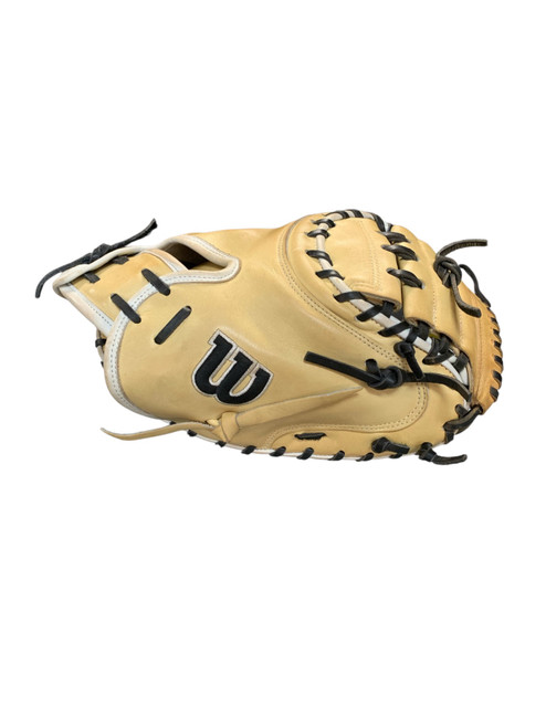 Vist Large View of Product Image Which is Used Wilson A2000 33 CATCHERS MITT BB/SB Catchers RH Throw Tan 33"