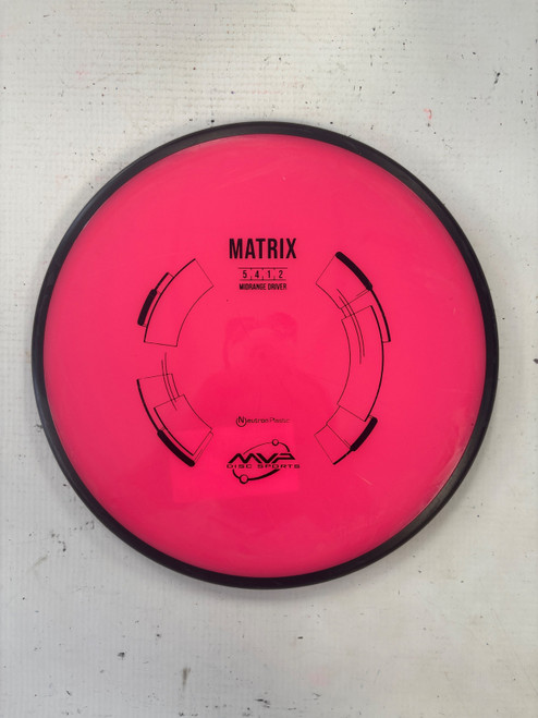 Vist Large View of Product Image Which is Used MVP MATRIX Disc Golf Putter Pink