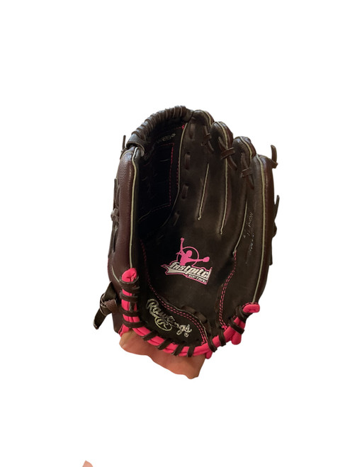 Vist Large View of Product Image Which is Used Rawlings FASTPITCH BB/SB Glove RH Throw Brown 11"
