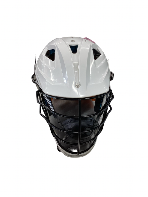 Vist Large View of Product Image Which is Used Schutt STALLION 575 Lacrosse Helmet White MD