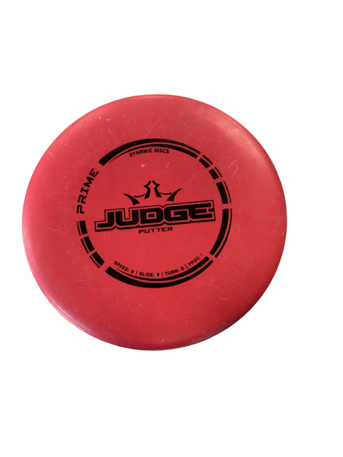 Vist Large View of Product Image Which is Used Dynamic Discs JUDGE Disc Golf Putter Red