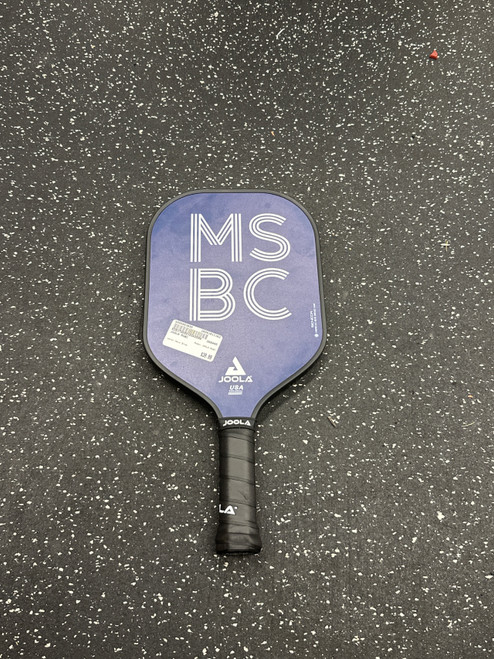 Vist Large View of Product Image Which is Used JOOLA MSBC Pickleball Racquet Navy Blue