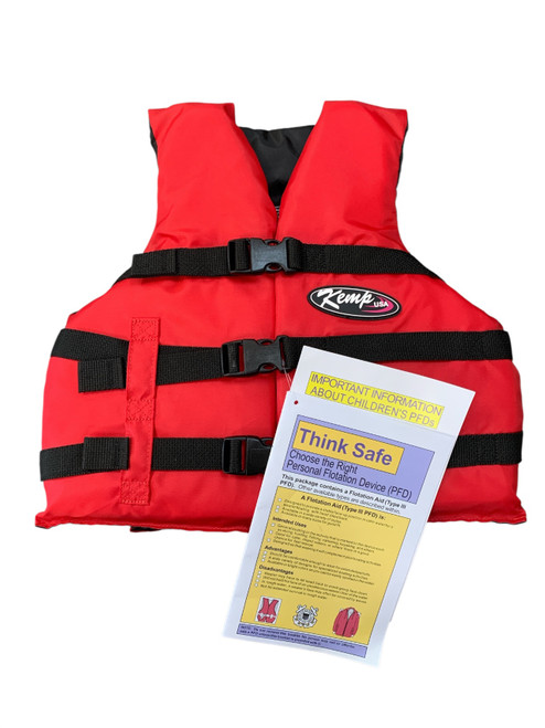 Vist Large View of Product Image Which is Used Youth PFD Red SM