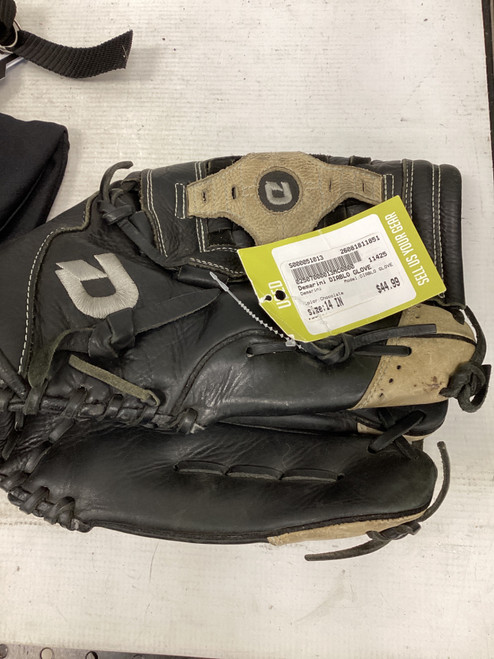Vist Large View of Product Image Which is Used Demarini DIABLO GLOVE BB/SB Glove RH Throw Chocolate 14"