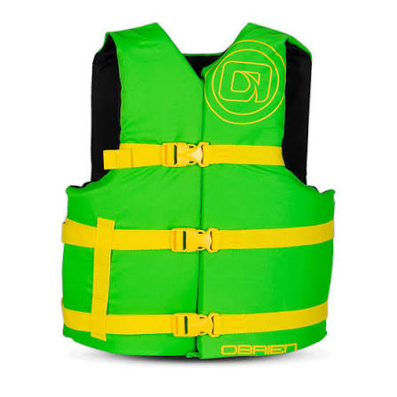 Vist Large View of Product Image Which is New O'BRIEN 4-PACK PFD GREEN