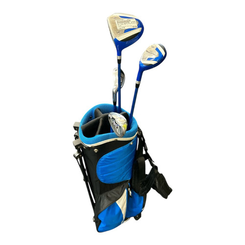 Vist Large View of Product Image Which is Used Ray Cook MANTA RAY JR LH SET NO PUTTER Jr Package Set LH Black And Royal Blue 5 Piece