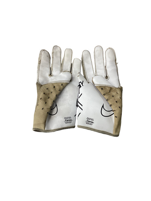 Vist Large View of Product Image Which is Used Nike VAPOR YTH M FB Gloves White MD