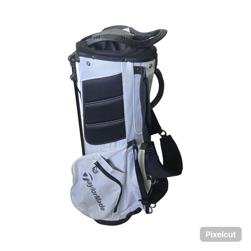 Vist Large View of Product Image Which is Used Taylormade PURELITE STAND BAG Mens Stand Bag White