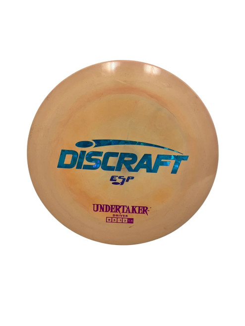 Vist Large View of Product Image Which is Used Discraft ESP Undertaker 174g Disc Golf Driver Orange
