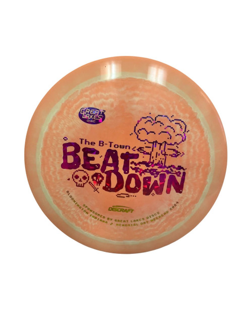 Vist Large View of Product Image Which is Used Discraft Force Tourn Stamp 171g Disc Golf Driver Orange