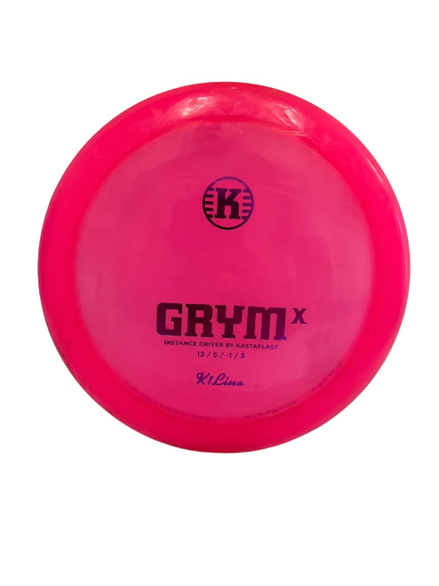 Vist Large View of Product Image Which is Used Kastaplast K1 Grym X 173g Disc Golf Driver Pink 