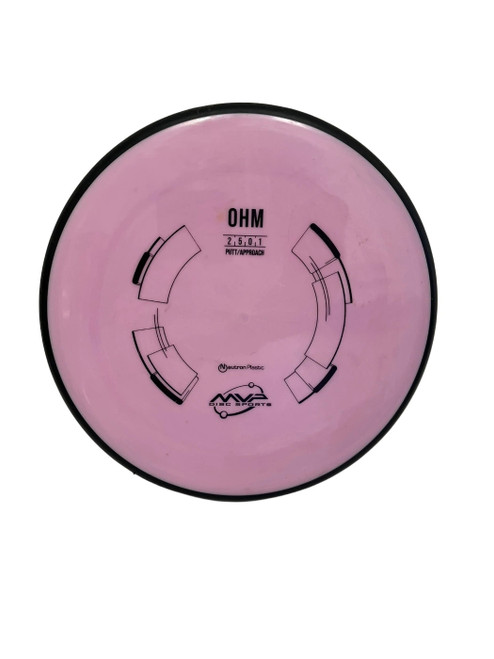 Vist Large View of Product Image Which is Used MVP Neutron Ohm 168g Disc Golf Putter Purple 