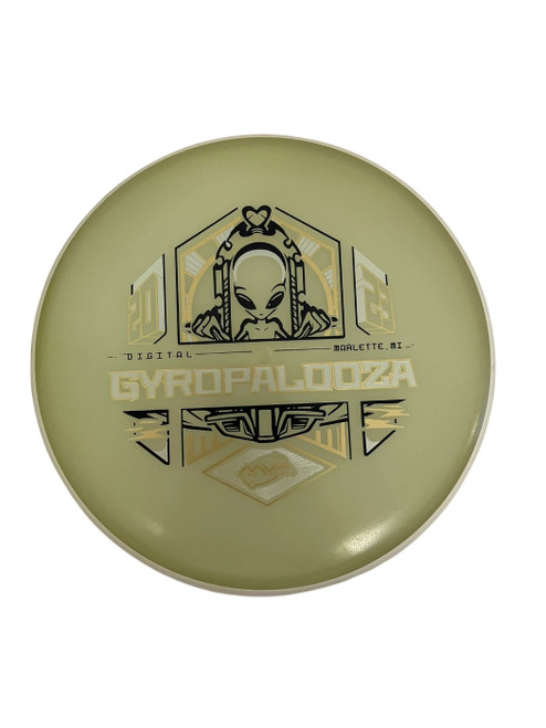 Vist Large View of Product Image Which is Used MVP Glitch Glow 163g Disc Golf Putter White 