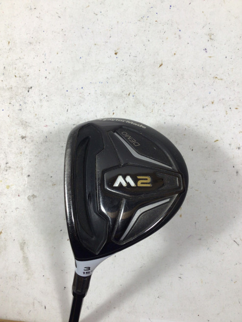 Vist Large View of Product Image Which is Used Taylormade M2 DEMO 3FW 15 DEG Mens Fairway Wood LH 3 Wood