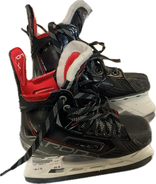Vist Large View of Product Image Which is Used Bauer VAPOR X Junior Hockey Skate Junior 03