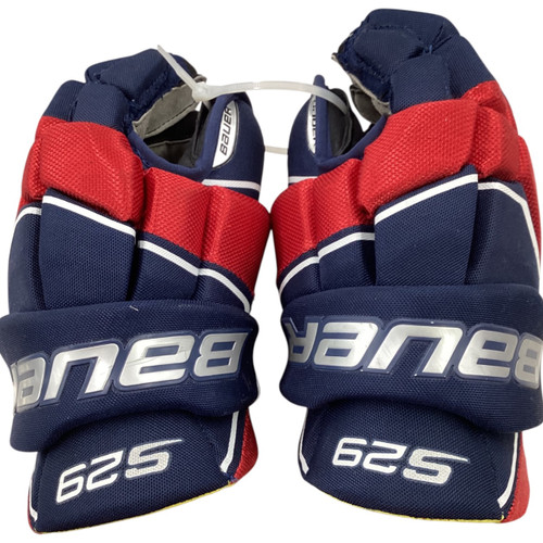 Vist Large View of Product Image Which is Used Bauer S29 Junior Gloves White/Red/Navy 12"