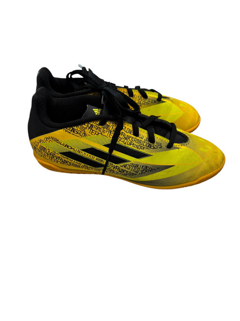 Vist Large View of Product Image Which is Used Adidas X SPEEDFLOW MESSI Soccer Indoor Shoes Yellow Junior 02