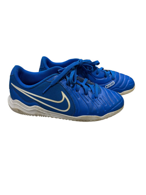Vist Large View of Product Image Which is Used Nike TIEMPO LEGEND 10 Soccer Indoor Shoes Royal Blue Junior 04