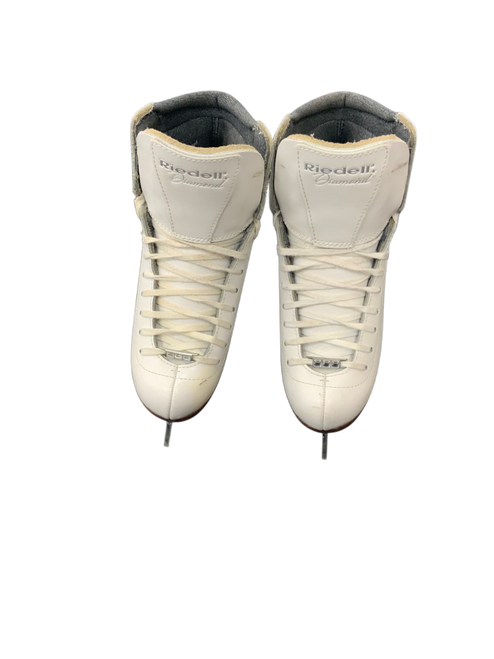 Vist Large View of Product Image Which is Used Riedell MODEL 33 DIAMOND Girls Figure Skate White Junior 03