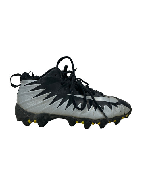 Vist Large View of Product Image Which is Used Nike Jr FB Cleats Black And Grey Junior 02.5