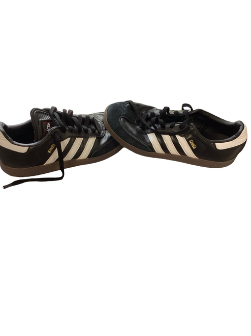 Vist Large View of Product Image Which is Used Adidas Soccer Indoor Shoes Black Senior 9