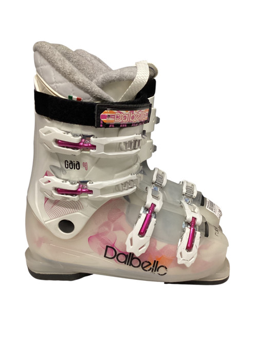 Vist Large View of Product Image Which is Used Dalbello GAIA 4 Womens DH Ski Boot White 255 MP - M07.5 - W08.5