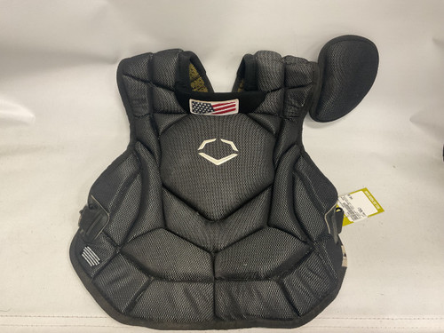 Vist Large View of Product Image Which is Used Evoshield CHEST PROTECTOR Catchers Chest Protector Black Adult