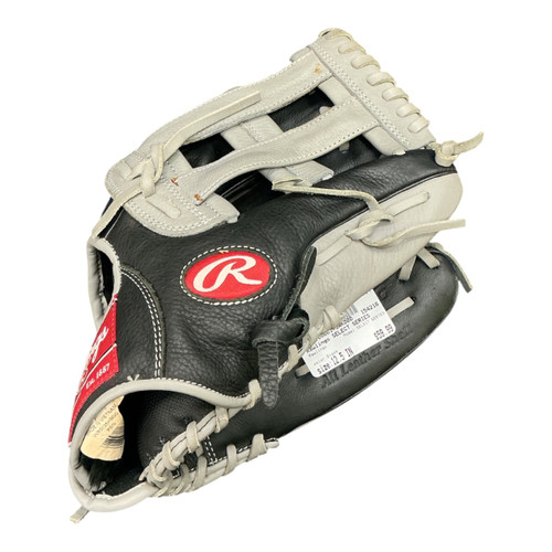 Vist Large View of Product Image Which is Used Rawlings SELECT SERIES BB/SB Glove RH Throw Black 12 1/2"