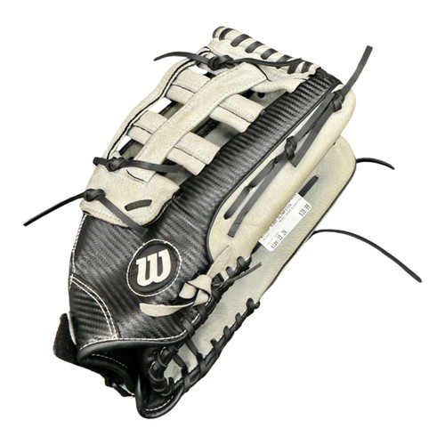 Vist Large View of Product Image Which is Used Wilson A360 SLOWPITCH BB/SB Glove RH Throw Grey 15"