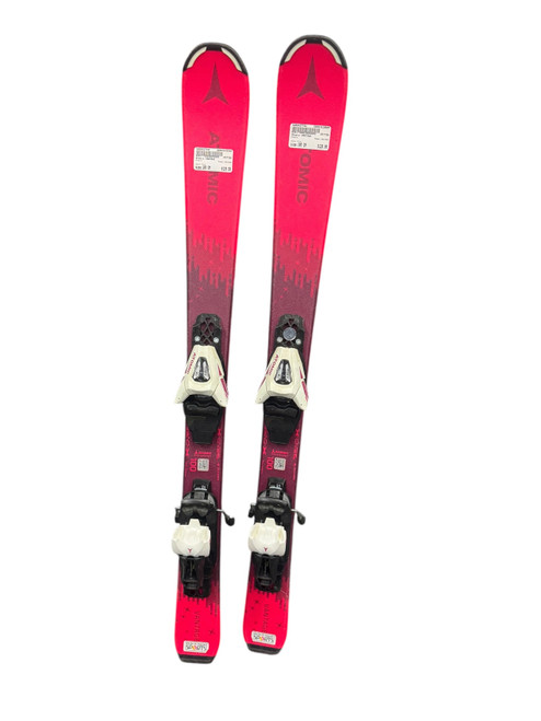 Vist Large View of Product Image Which is Used Atomic VANTAGE Girls DH Ski/Binding Pink 100 cm