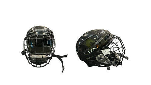 Vist Large View of Product Image Which is Used Powertek CAGE COMBO HELMET Helmet Cage Combo Black MD