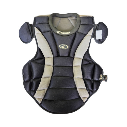 Vist Large View of Product Image Which is Used Champro CP81 CHEST PROTECTOR Catchers Chest Protector Black Adult